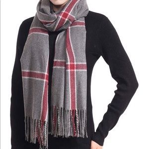 Lerdu 100% Cashmere Wool Pashmina fringe Scarf